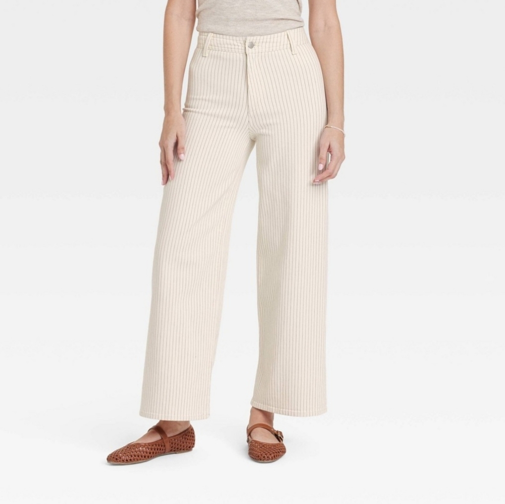 Universal Thread High-Rise Sailor Wide Leg Jeans Striped